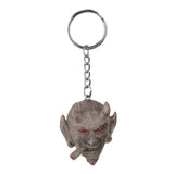 Maxbell Smoking Ghost Head Pendant Purse Bag Keyring Key Chain Gift