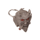 Maxbell Smoking Ghost Head Pendant Purse Bag Keyring Key Chain Gift