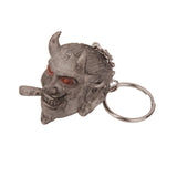 Maxbell Smoking Ghost Head Pendant Purse Bag Keyring Key Chain Gift