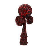 Maxbell Wooden Crack Paint Kendama Toys- Red