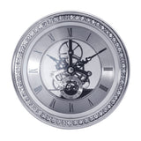 Maxbell Vintage 148mm Round Dial Roman Numeral Watch Quartz Clock Insert Silver