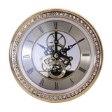 Maxbell Vintage 148mm Round Dial Roman Numeral Watch Quartz Clock Insert Golden