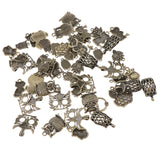 Maxbell 50pcs Multistyle Owl Charms Pendant for DIY Jewelry Making Antique Bronze