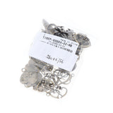 Maxbell 50pcs Multistyle Heart Charms Pendant for DIY Jewelry Making Antique Bronze