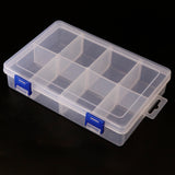 Maxbell Transparent Plastic Jewelry Storage Box Beads Crafts Case Container 8 Grids