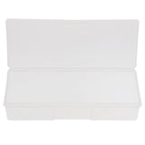 Maxbell Plastic Transparent With Lid Storage Box Collection Container 19.5x7.8x4cm