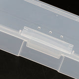 Maxbell Plastic Transparent With Lid Storage Box Collection Container 19.5x7.8x4cm