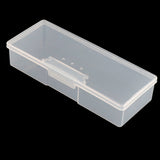 Maxbell Plastic Transparent With Lid Storage Box Collection Container 19.5x7.8x4cm