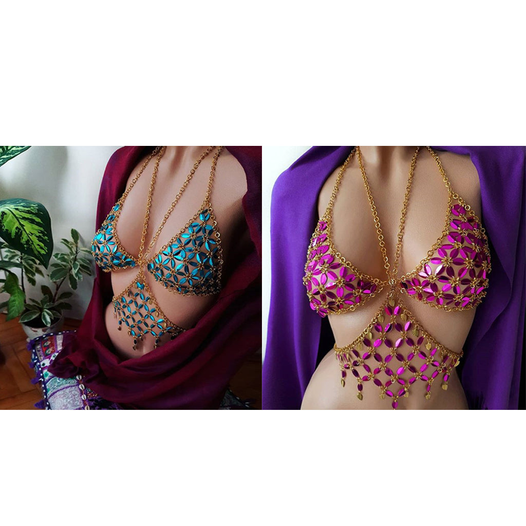 ⚡️Buy Maxbell Sexy Bra Bikini Women Halter Sequin Tassel Summer