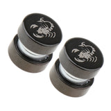 Maxbell 1 Pair Non Piercing Clip on Magnetic Ear Stud Men Fake Earrings Scorpion