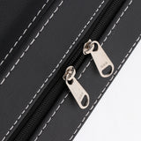 Maxbell PU Leather Travel Jewelry Box Earrings Display Organizer Case Black Style 3