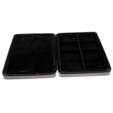 Maxbell PU Leather Travel Jewelry Box Earrings Display Organizer Case Black Style 2