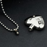 Maxbell Stainless Steel Urn Pendant Memorial Necklace Pet Memorial Jewelry Style 8