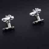 Maxbell 2pcs Dermal Anchor Tops and Base Titanium Steel Piercing Jewelry Heart 2