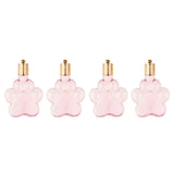 Maxbell 4pcs Pet Paw Glass Bottle Charm Pendant For Necklace Jewelry DIY Pink