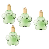 Maxbell 4pcs Pet Paw Glass Bottle Charm Pendant For Necklace Jewelry DIY Green