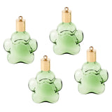 Maxbell 4pcs Pet Paw Glass Bottle Charm Pendant For Necklace Jewelry DIY Green