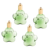 Maxbell 4pcs Pet Paw Glass Bottle Charm Pendant For Necklace Jewelry DIY Green