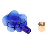 Maxbell 4pcs Pet Paw Glass Bottle Charm Pendant For Necklace Jewelry DIY Blue