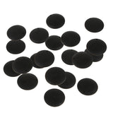 Maxbell 20pcs Wooden Charms Pendant Round Shape Earring Jewelry Findings Black