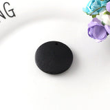 Maxbell 20pcs Wooden Charms Pendant Round Shape Earring Jewelry Findings Black