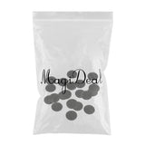 Maxbell 20pcs Wooden Charms Pendant Round Shape Earring Jewelry Findings Black