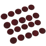 Maxbell 20pcs Wooden Charms Pendant Round Shape Earring Jewelry Findings Wine Red