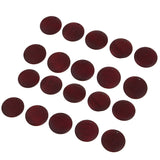 Maxbell 20pcs Wooden Charms Pendant Round Shape Earring Jewelry Findings Wine Red