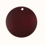 Maxbell 20pcs Wooden Charms Pendant Round Shape Earring Jewelry Findings Wine Red