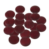 Maxbell 20pcs Wooden Charms Pendant Round Shape Earring Jewelry Findings Wine Red