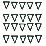 Maxbell 20 Pieces Wood Geometric Triangle Drop Charms for Jewelry Making Green