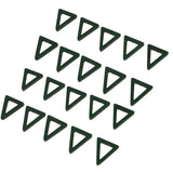 Maxbell 20 Pieces Wood Geometric Triangle Drop Charms for Jewelry Making Green