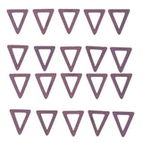 Maxbell 20 Pieces Wood Geometric Triangle Drop Charms for Jewelry Making Purple