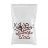 Maxbell 20 Pieces Wood Geometric Triangle Drop Charms for Jewelry Making Wine Red