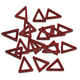 Maxbell 20 Pieces Wood Geometric Triangle Drop Charms for Jewelry Making Wine Red