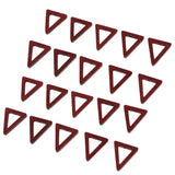 Maxbell 20 Pieces Wood Geometric Triangle Drop Charms for Jewelry Making Wine Red