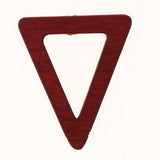 Maxbell 20 Pieces Wood Geometric Triangle Drop Charms for Jewelry Making Wine Red