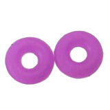 Maxbell 100Pcs Rubber Rings Stopper For Spacer Charms Bracelet Chain Beads Rose Red