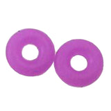 Maxbell 100Pcs Rubber Rings Stopper For Spacer Charms Bracelet Chain Beads Rose Red