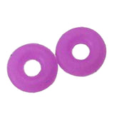 Maxbell 100Pcs Rubber Rings Stopper For Spacer Charms Bracelet Chain Beads Rose Red