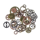 Maxbell 50g Antique Gears Pendant Steampunk Charm Jewelry Finding DIY Multicolor