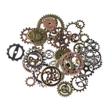 Maxbell 50g Antique Gears Pendant Steampunk Charm Jewelry Finding DIY Multicolor