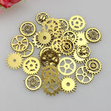 Maxbell 50g Antique Gears Pendant Steampunk Charm Jewelry Finding DIY Antique Gold