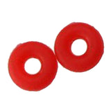 Maxbell 100Pcs Rubber Rings Stopper For Spacer Charms Bracelet Chain Beads Red