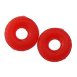 Maxbell 100Pcs Rubber Rings Stopper For Spacer Charms Bracelet Chain Beads Red