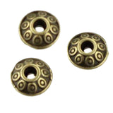 Maxbell 100Pcs UFO Style Spacer Beads Accessories DIY Jewelry Making Antique Brass