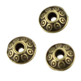 Maxbell 100Pcs UFO Style Spacer Beads Accessories DIY Jewelry Making Antique Brass