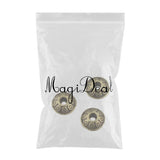 Maxbell 100Pcs UFO Style Spacer Beads Accessories DIY Jewelry Making Antique Brass