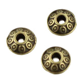 Maxbell 100Pcs UFO Style Spacer Beads Accessories DIY Jewelry Making Antique Brass