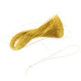 Maxbell Metallic Thread Hand Diy Embroidery Thread For Sewing Machines 200M Gold